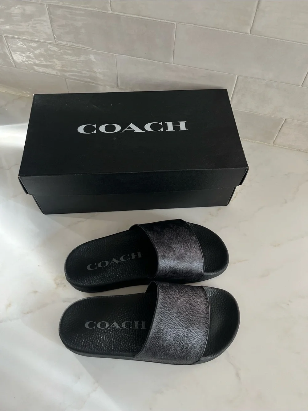Coach Black Women's Slide Sandals